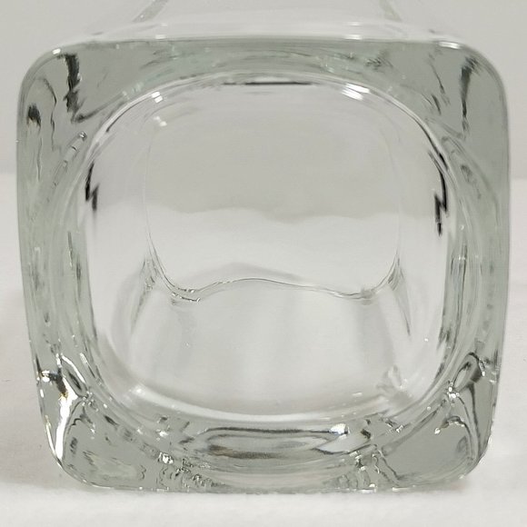 Vintage Slatkin & Co. Clear Heavy Square Old fashion Glass #1321 - Picture 6 of 11